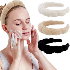 3 Pack Spa Headband Skincare Headbands, Soft Hair Band for Washing Face, Makeup