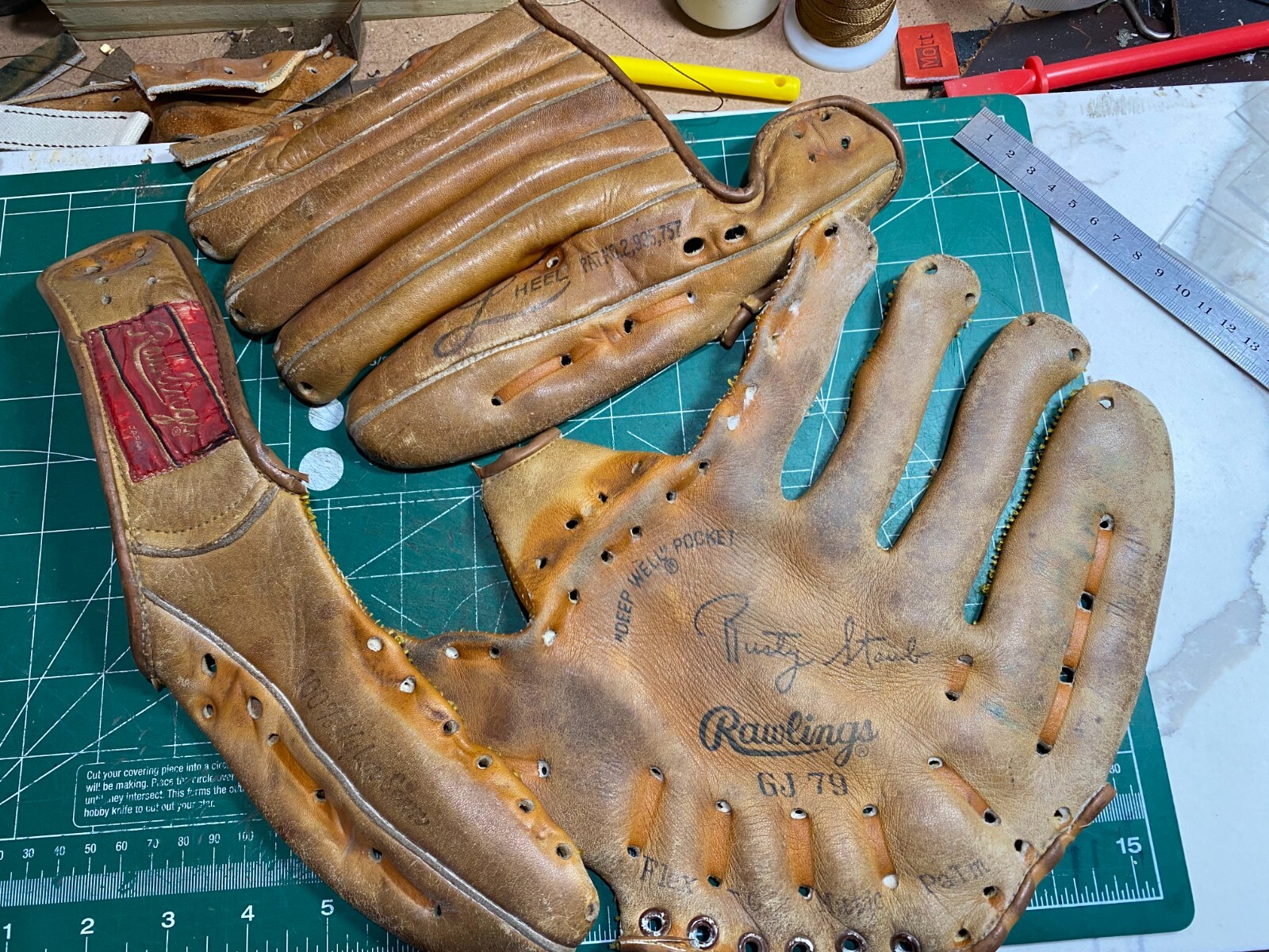 24mm Baseball Glove Watch Strap Rusty Staub Rawlings Panerai Kaventsmann Ennebi
