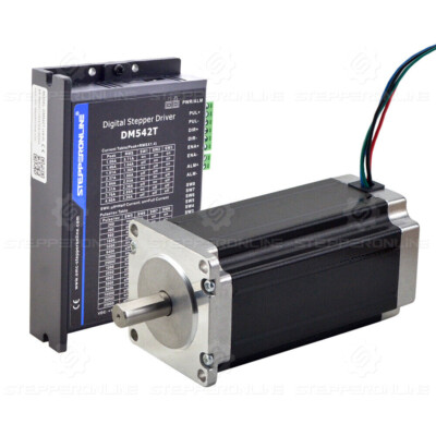 1Axis Nema23 Schrittmotore 3Nm 113mm 4.2A φ10mm & Stepper Motor Treiber DM542T