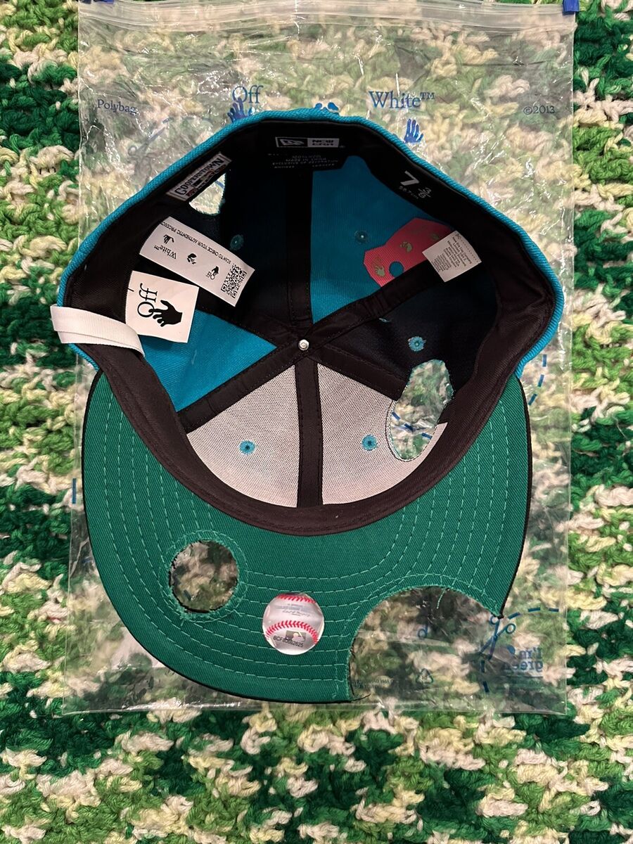 Off White X New Era Miami Marlins MLB Fitted Cap Virgil Off White X New Era Miami Marlins MLB Fitted Cap Virgil