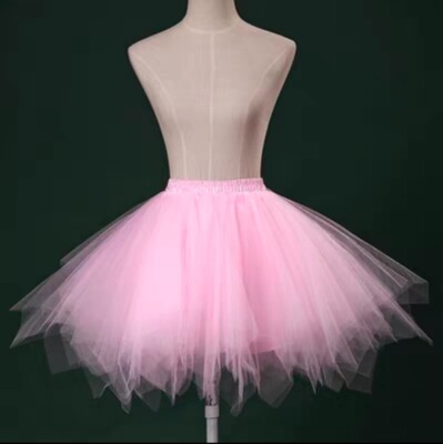 B38 Tüll Rock Tutu mit Unterrock Ballettrock Petticoat Junggesellenabschied Tütü