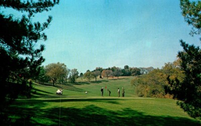 Wheeling WV-West Virginia Golf Course Ogelbay Park Advertising Vintage Postcard