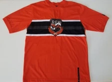 Red Ape Men's Orange Striped V-Neck T-Shirt Size 4X