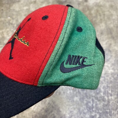 Vintage 90's Nike Air Jordan 23 Wool Blend Color Block Strapback