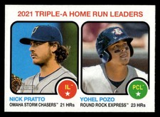 2022 Topps Heritage Minor League #61 Nick Pratto / Yohel Pozo card