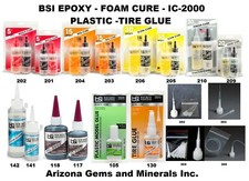 BSI EPOXY - FOAM CURE - IC 2000 - PLASTIC CURE - TIRE GLUE - EXTENDER TIPS