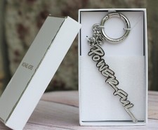 Brand New Michael Kors Powerful Silver Tone Handbag Charm/Keychain/Bag Charm