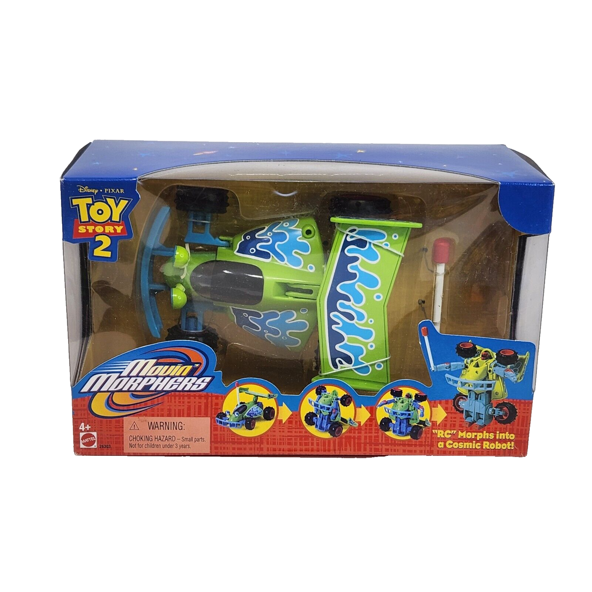 2000 DISNEY TOY STORY 2 MOVIN MORPHERS RC / COSMIC ROBOT MATTEL