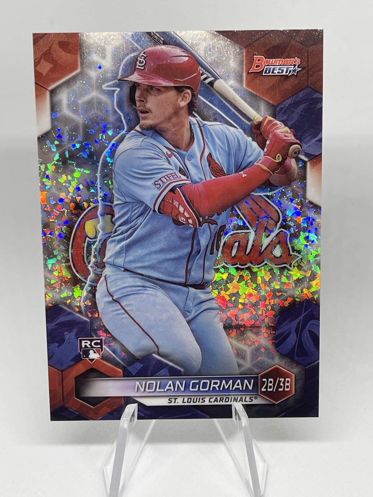 Nolan Gorman 2023 Bowman's Best Mini Diamond Refractor RC 030/299 #29 St. Louis