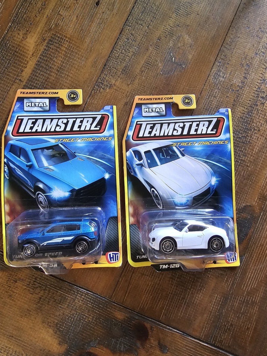 Teamsterz Street Machines Toy Car TM-12B. TM-SA X 2 White And Blue