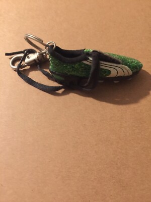 Puma Football Green Shoe Keyring UK