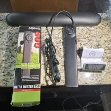 AQUAEL ULTRA AQUARIUM HEATER - 150 WATT Missing One Suction Cup Open Box