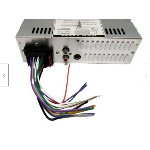 AUTORADIO BLUETOOTH 1DIN STEREO AUTO 65Wx4 RADIO AUX MP3 SD USB LUCI LED COLORI - Immagine 2 di 4