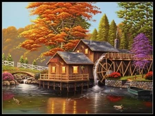 Needlework Chart DIY Counted Cross Stitch Patterns Embroidery craft -Adam's Mill