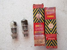 LOT OF 2 NEW IN BOX PHILCO ELECTRONIC TUBE 5J6 334 