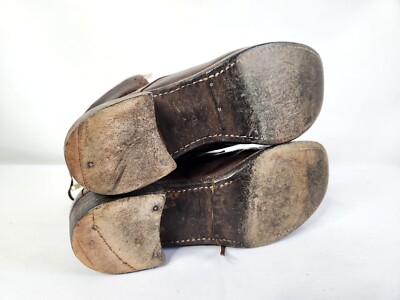 GUIDI Brown Leather Boots Lace up Zip Up Quality 