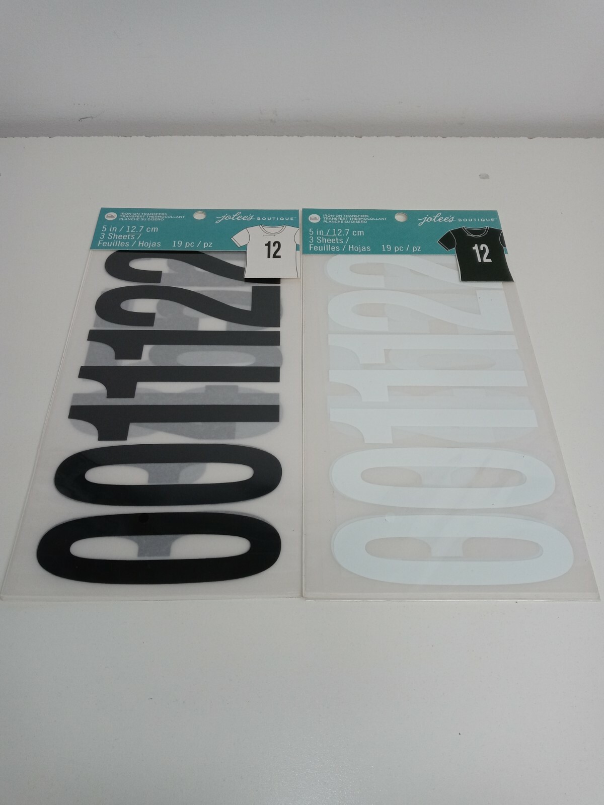 Iron on Transfer Numbers 5 inches Tall (NEW) eBay