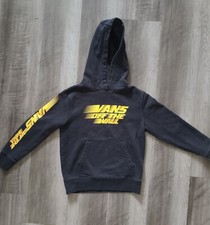 Vans Off The Wall Black Graphic Hoodie Youth Sz M