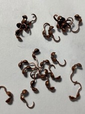 Copper Plate Clamshell Bead Tip knot cover Crimp Beads