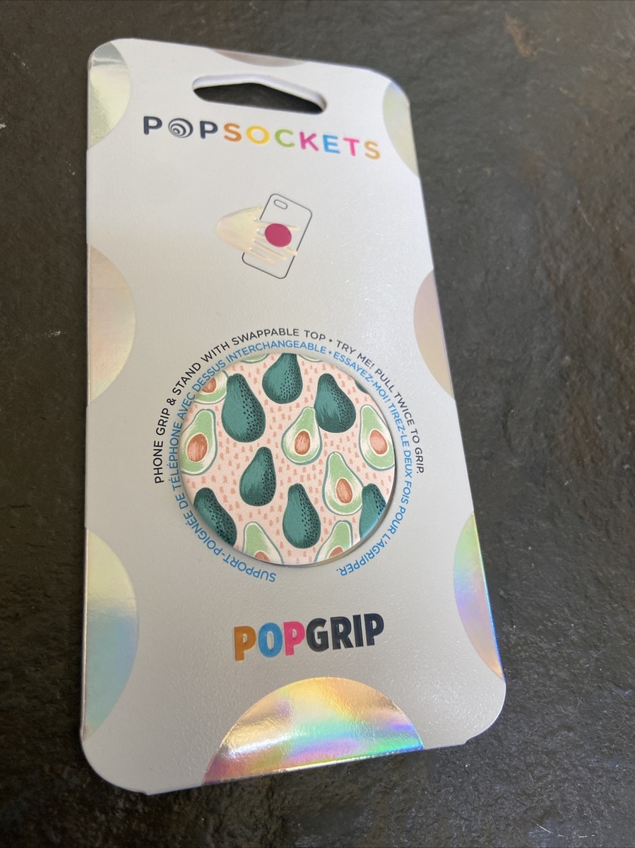 PopSockets PopGrip Phone Holder Stand Avo-lanche Avocado Design