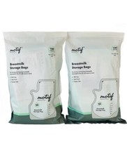 Motif Medical Breast Milk Storage Bags 8oz Single Use 100ct 2pk 200 Total NEW