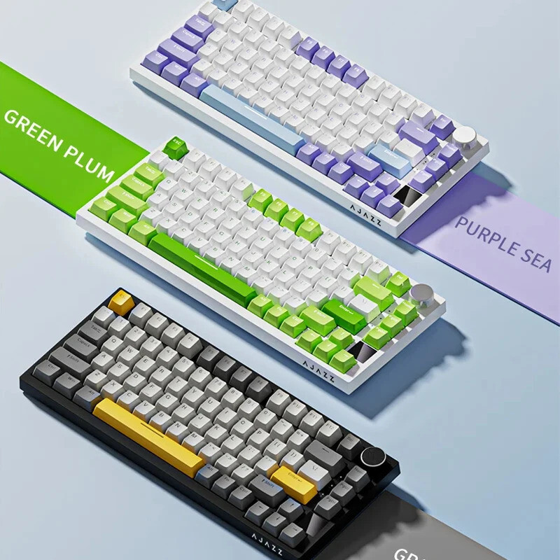 AJAZZ AK820/AK820Pro Mechanical Keyboard TFT Screen Multifunctional Knob Gaming