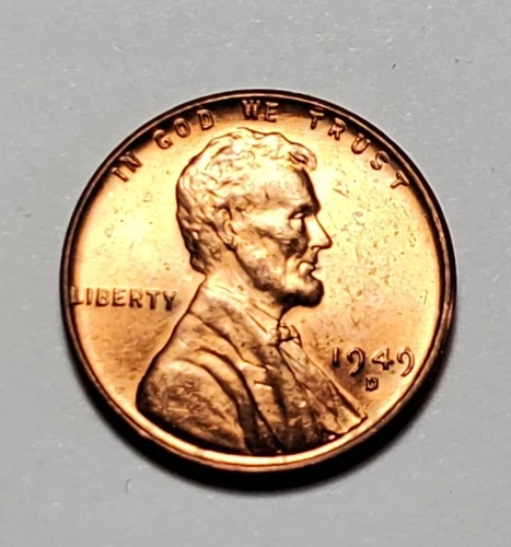 1949 D LINCOLN WHEAT PENNY UNC #C1014