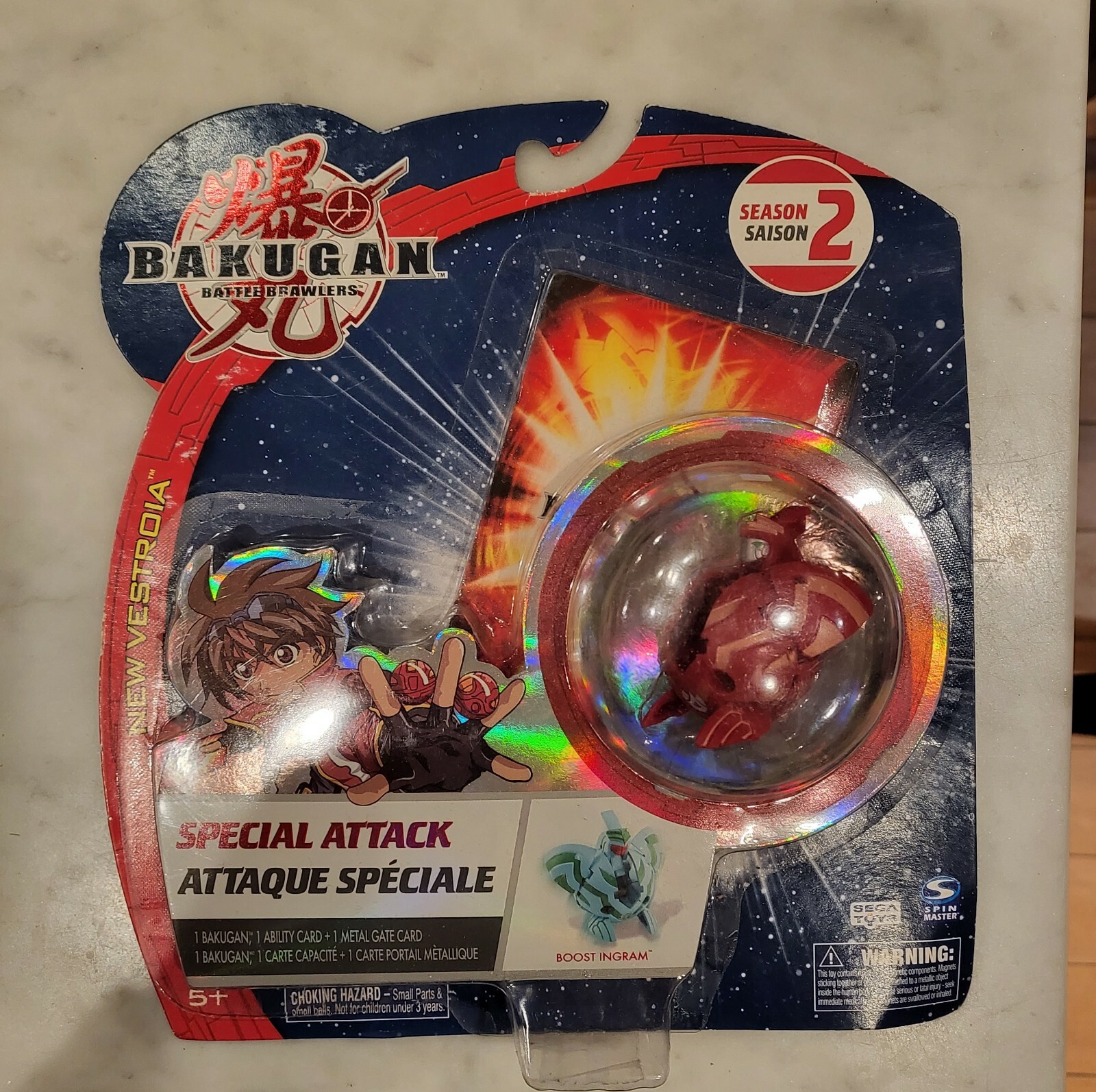 Bakugan Battle Brawlers Special Attack Boost Ingram (Red)- NEW