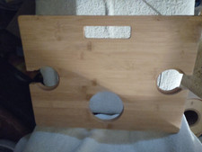 Indoor/Outdoor Folding Wine Table wooden top - carry handle