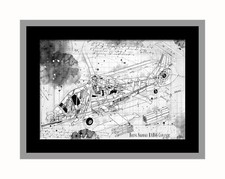 Line Tech Zeichnung Boeing Sikorsky RAH66 Comanche Hubschrauber Chopper Poster Druck