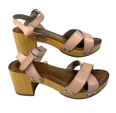 MIA Susan Platform Boho Clog Beige Sandals Size 7. 5M