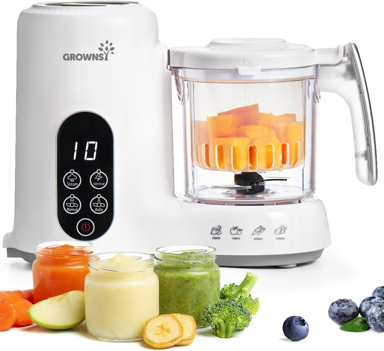 Baby Food Maker with Steam Basket, One Step Baby Food Proces