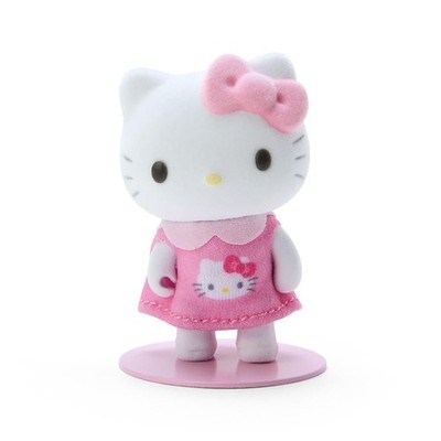 Sanrio Pitatto Friends (Mini) Flocked Doll - Dress-Up Doll - Hello Kitty - 5.5 _