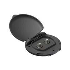 B&B Molders Compact Enclosure Dual Coax TV Cable Outlets, Black
