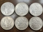 Morgan Silver Dollar Lot Of 6- 1884, 1921