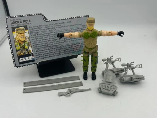 Vintage GI Joe 1989 Rock N Roll 100% Complete w/ Filecard