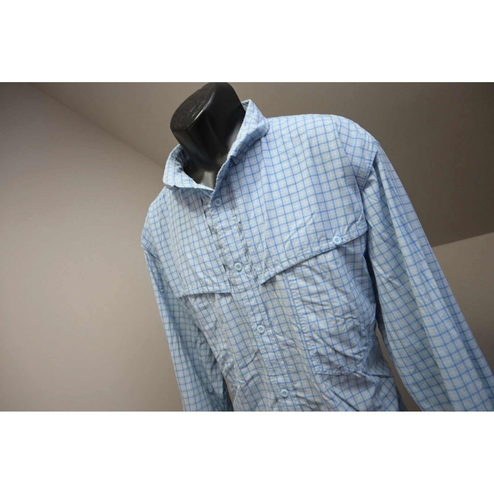 Mountain Khakis Vented Fishing Shirt Mens XXL Performance Plaid Long Sleeve