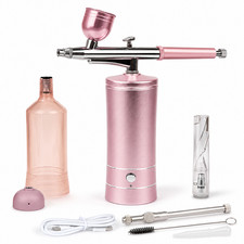 Rechargeable Cordless Airbrush Kit Compressor Nail Art Makeup Cake Decor