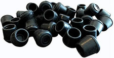 Shepherd 24 Pack Non-Slip round Rubber Leg Tip Floor Protectors 3/4" Inner Dia