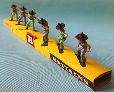 MEXICANS HERALD set soldatini giocattolo plastica Argentina variante GRAN Bretagna + display