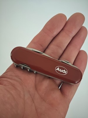 Audi Taschenmesser Wenger Delémont Schweiz Multitool Rot Swiss Selten