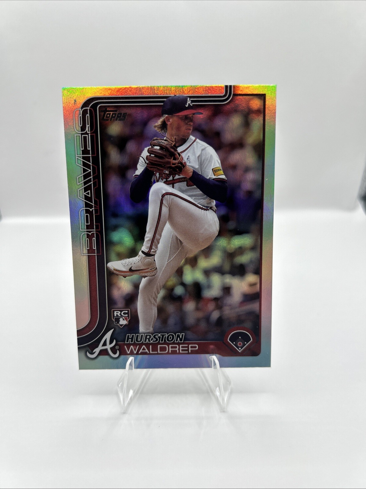 2025 Topps Rainbow Foil Hurston Waldrep RC Atlanta Braves #253
