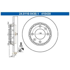 2x Bremsscheibe hinten für Opel Corsa F P2JO Mokka | 26209126