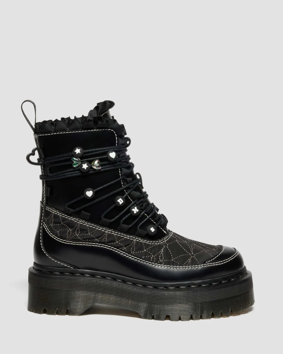 Dr.Martens JADON FRILL 8 Hole Boots platform BLACK Women's