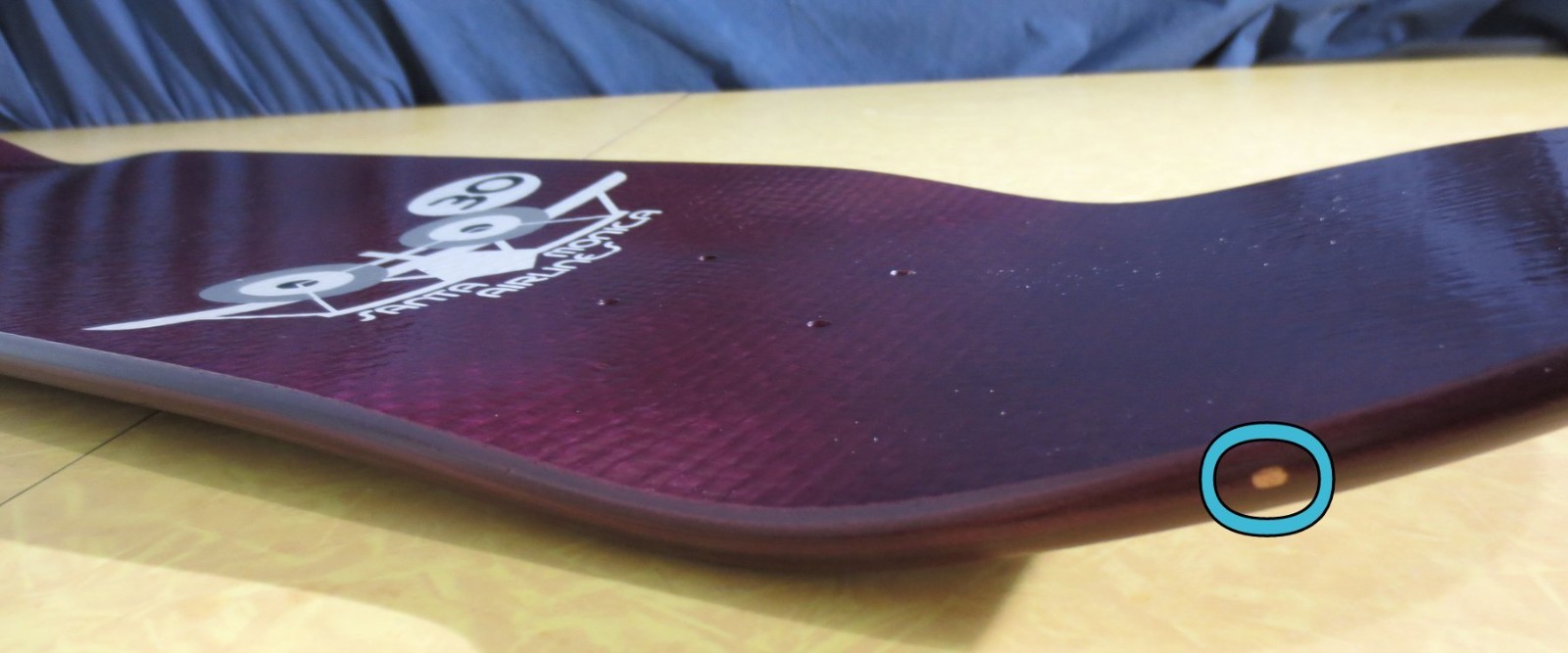 2008 SMA SANTA MONICA AIRLINES 30th Anniv Blackbird FIBERLAM Skateboard Deck NOS