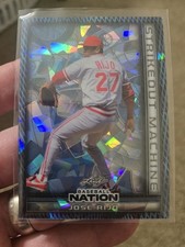 JOSE RIJO 2025 Leaf Baseball Nation #SMB-22 STRIKEOUT MACHINE BLUE CRYSTAL 1/3