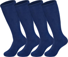 Kids Soccer Socks Cotton Baseball Socks Halloween Stripes Knee High Soft Tube So