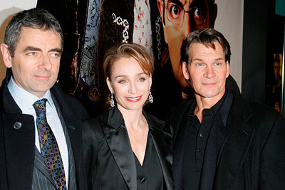 Actors Rowan Atkinson Kristin Scott Thomas Patrick Swayze arrive U- Old Photo 2