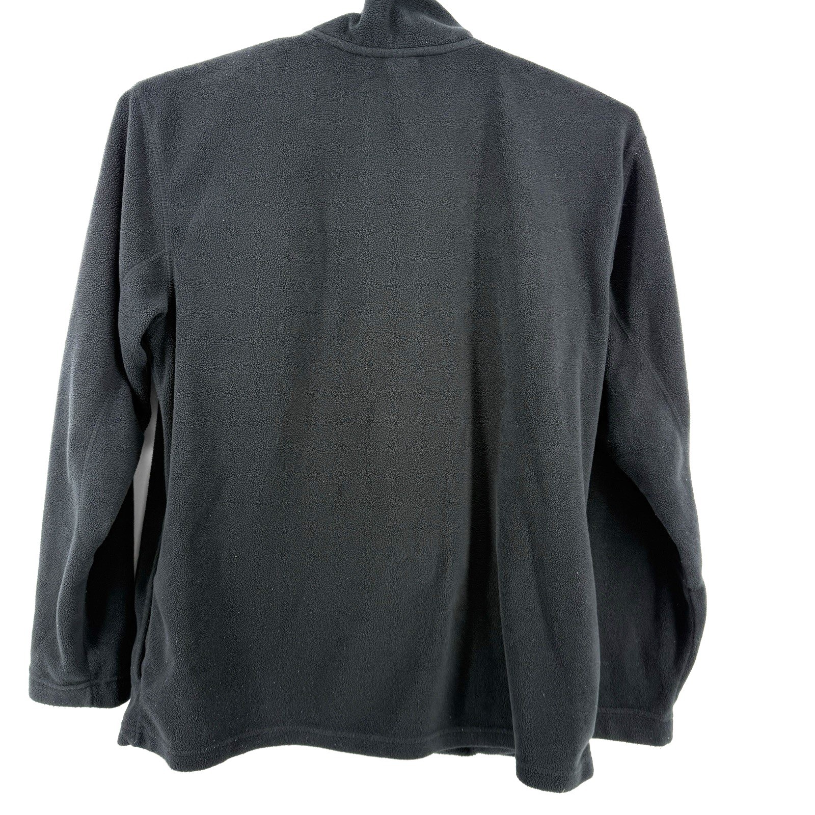Reebok Men's XL Fleece Jacket Full Zip Black With Slash Pockets Stylish Classic thumbnail 2