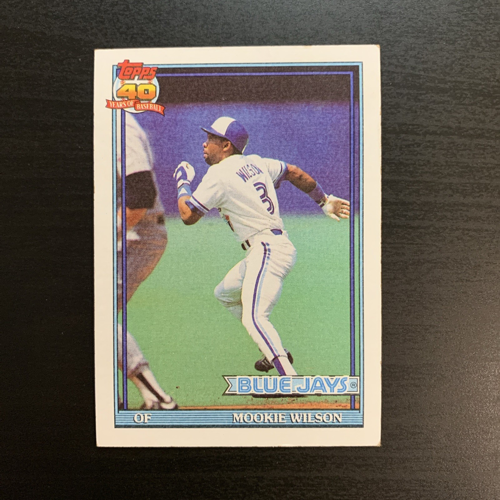 1991 Topps Mookie Wilson #727 Toronto Blue Jays